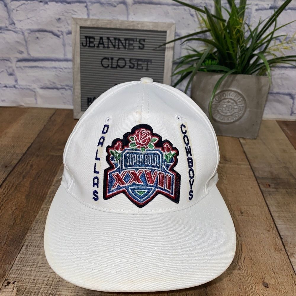 Vintage 1992 Dallas Cowboys Super Bowl XXVII Snapback Hat AJD.